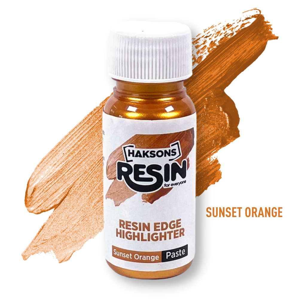 Resin Edge Highlighter - Sunset Orange