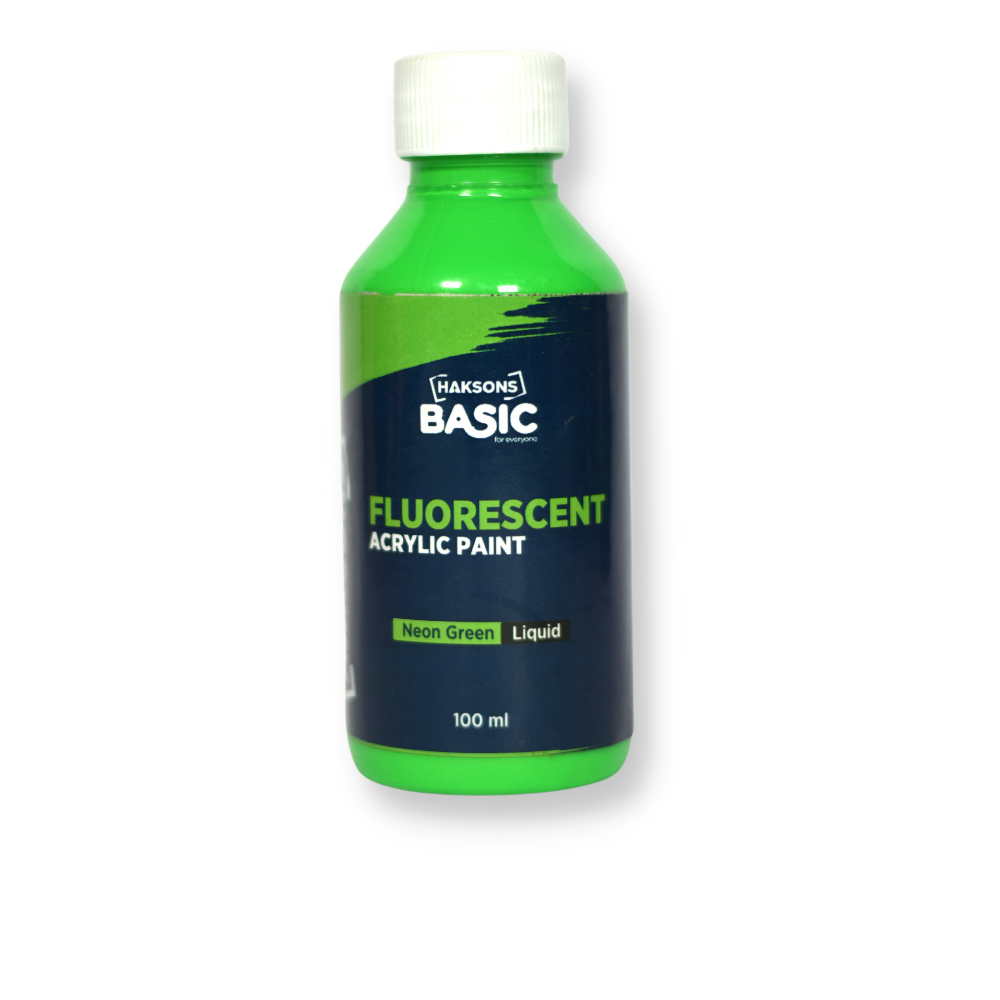 Haksons Fluorescent Acrylic Paints - Neon Green