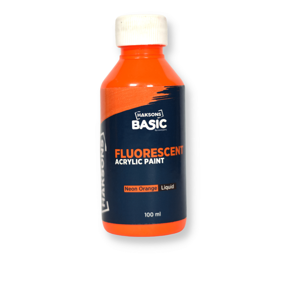 Haksons Fluorescent Acrylic Paints - Neon Orange
