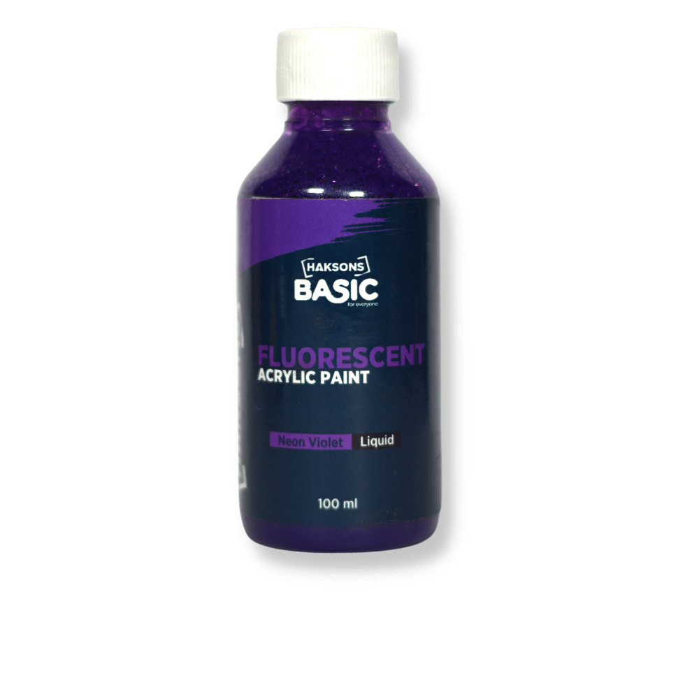 Haksons Fluorescent Acrylic Paints - Neon Violet