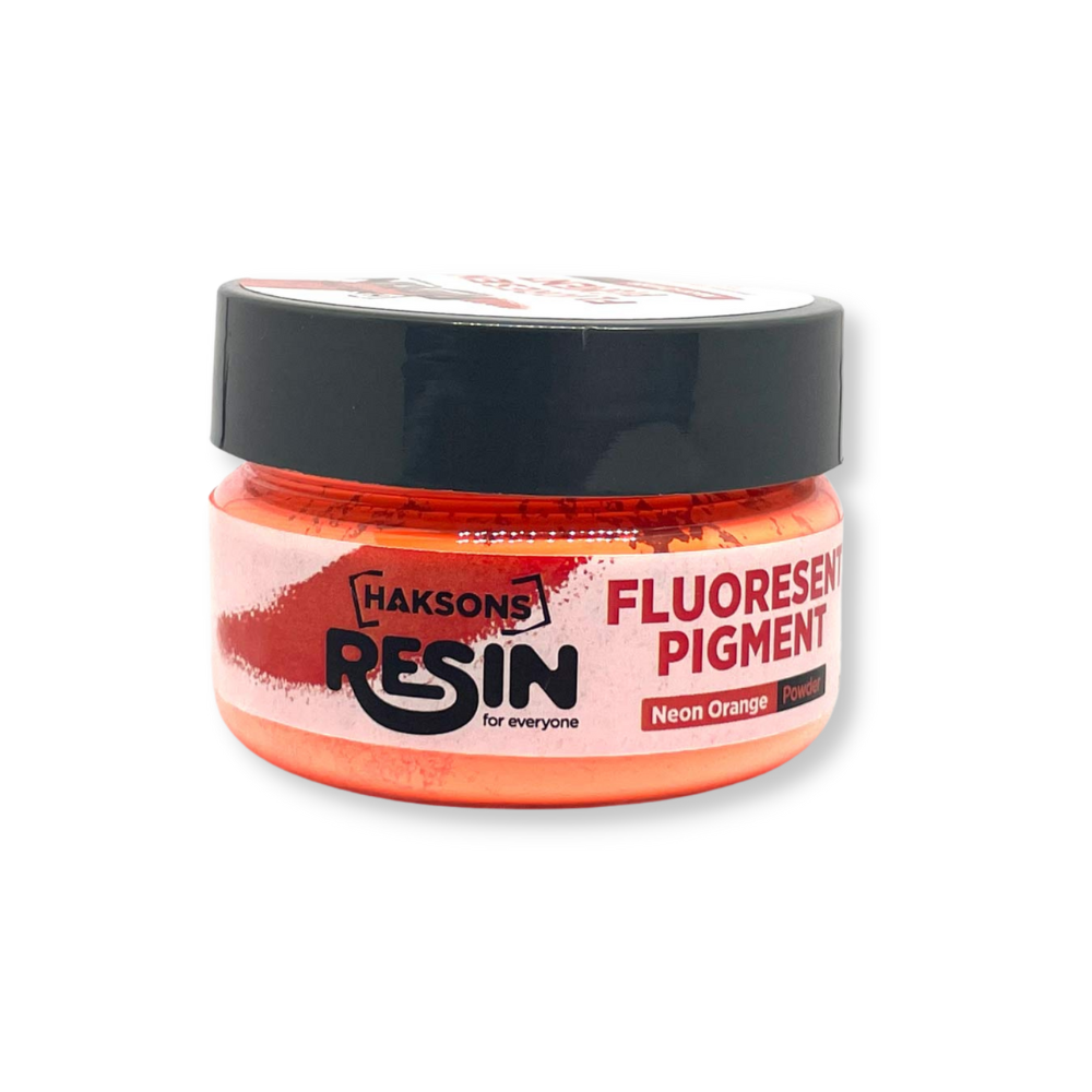 Haksons Fluorescent Pigments (Powder) - Neon Orange (Resin / Jesmonite / Concrete)