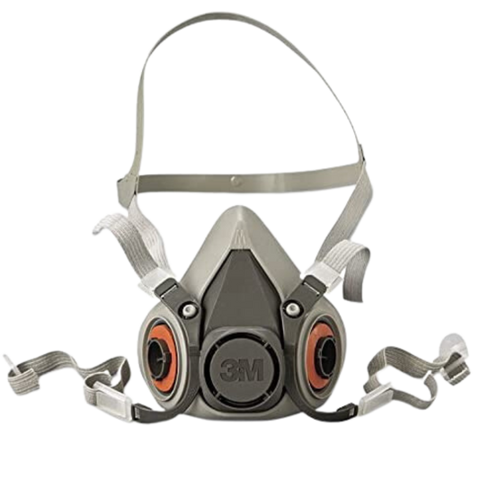 3M 6200 Mask Respirator with 3M 6001 Cartridge