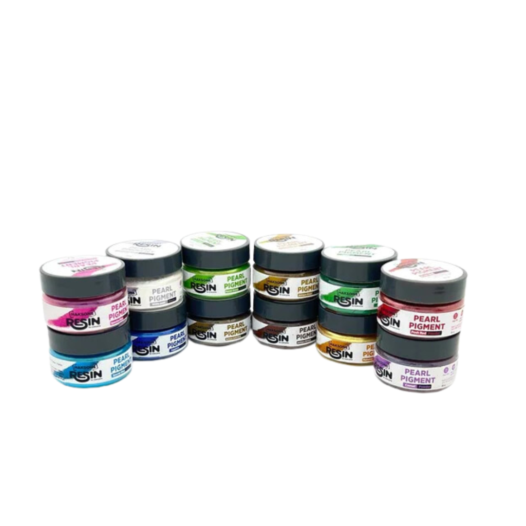 Products Offbeat Haksons Pearl Pigments (Mica Powders) - Pack of 12 colours