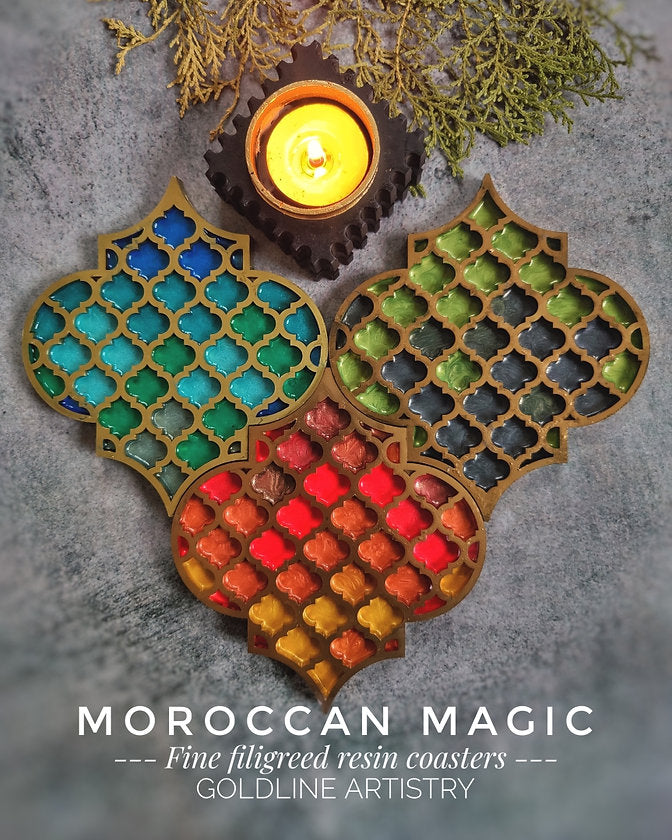 Moroccan-Style Coaster Handmade Silicone Mould