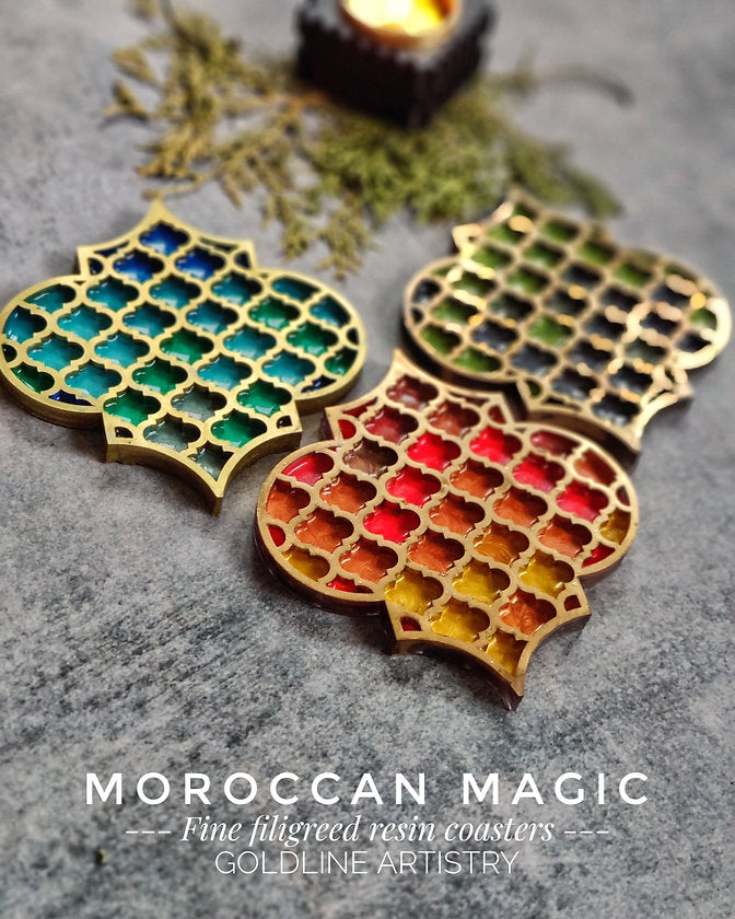 Moroccan-Style Coaster Handmade Silicone Mould