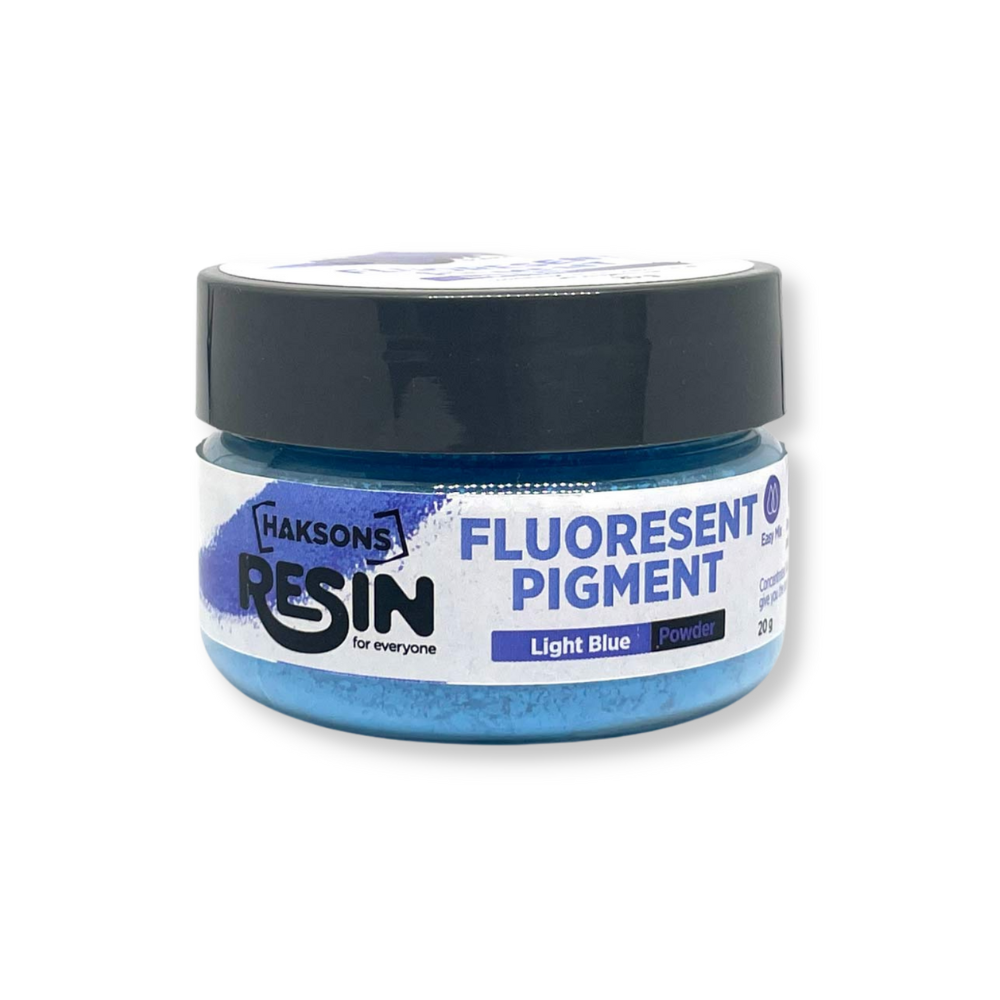 Haksons Fluorescent Pigments (Powder) - Light Blue (Resin / Jesmonite / Concrete)