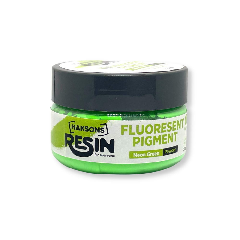 Haksons Fluorescent Pigments (Powder) - Neon Green (Resin / Jesmonite / Concrete)