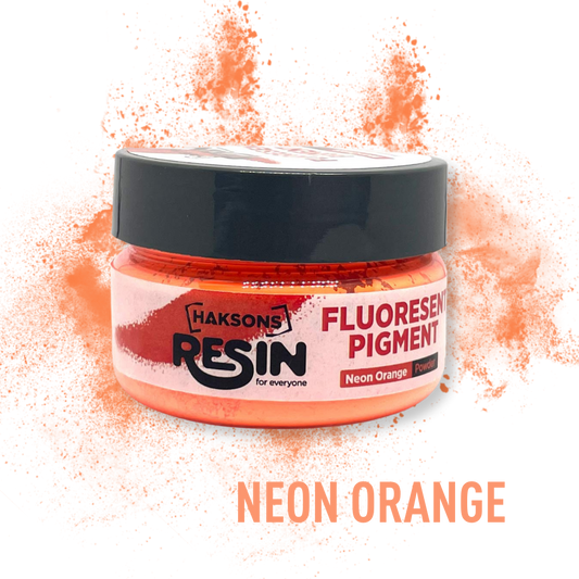 Haksons Fluorescent Pigments (Powder) - Neon Orange (Resin / Jesmonite / Concrete)