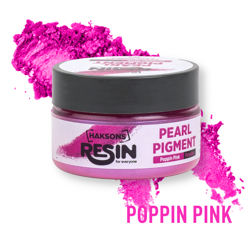 Haksons Pearl Powder (Mica Pigments) - Poppin' Pink