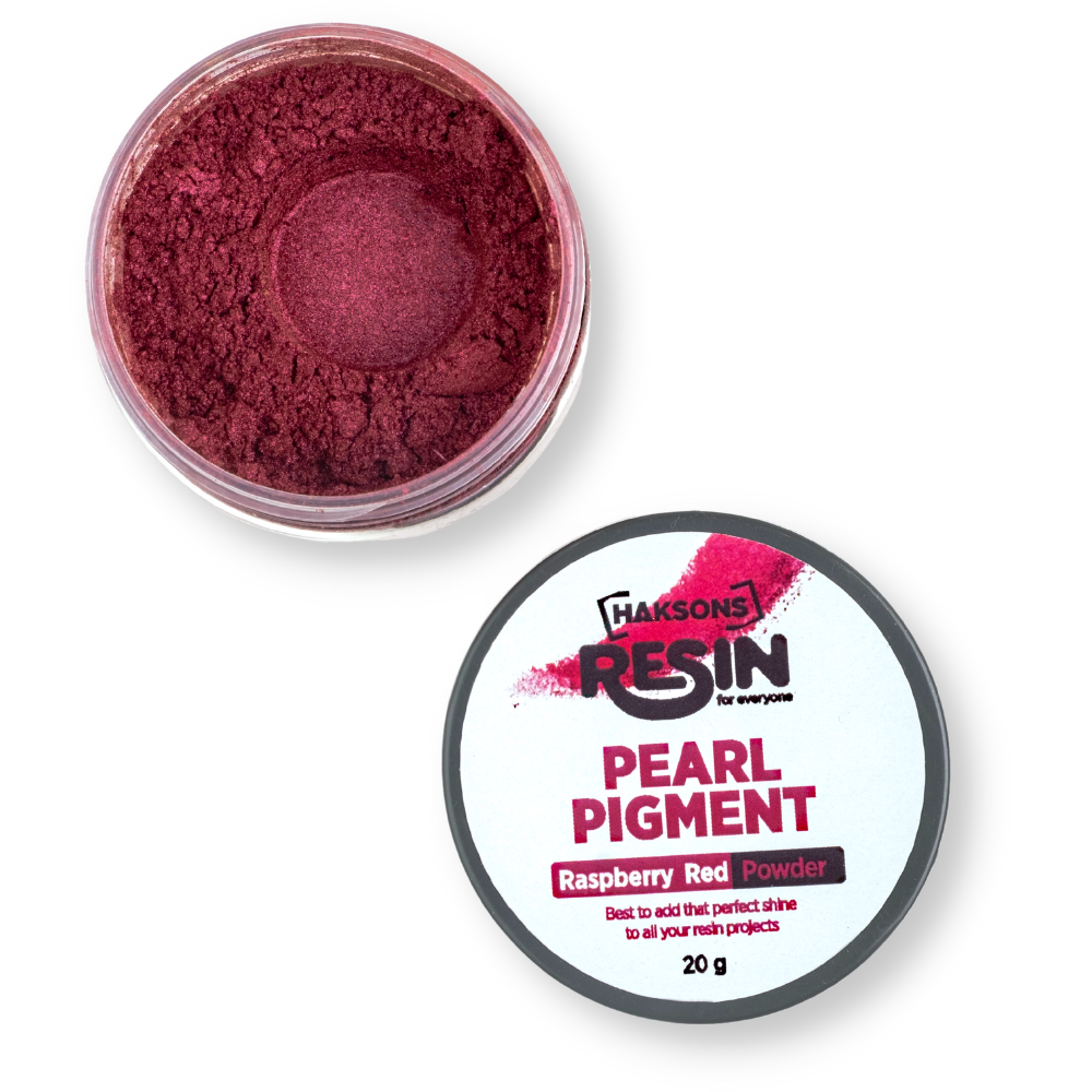 Haksons Pearl Powder (Mica Pigments) - Raspberry Red