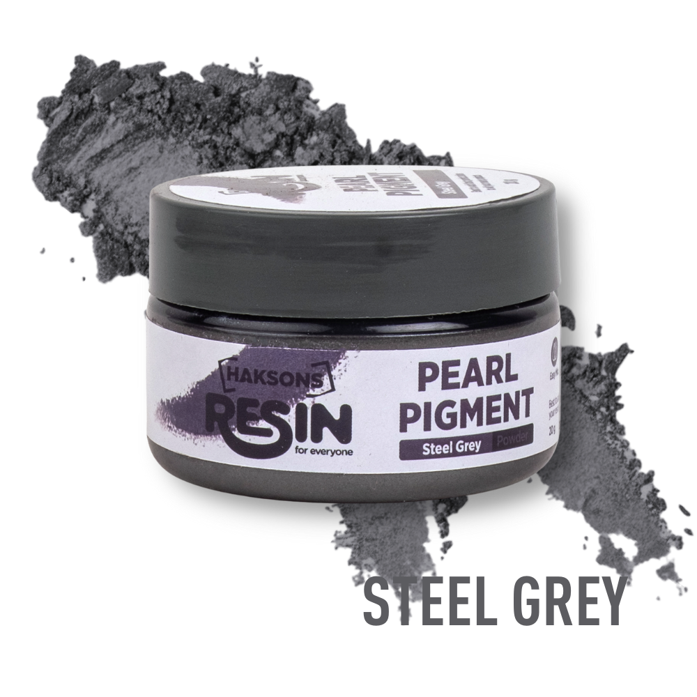 Haksons Pearl Powder (Mica Pigments) - Steel Grey