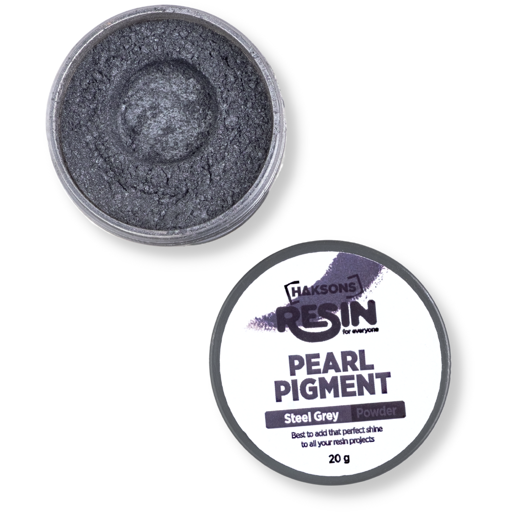 Haksons Pearl Powder (Mica Pigments) - Steel Grey