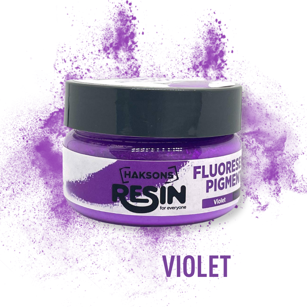 Haksons Fluorescent Pigments (Powder) - Violet (Resin / Jesmonite / Concrete)