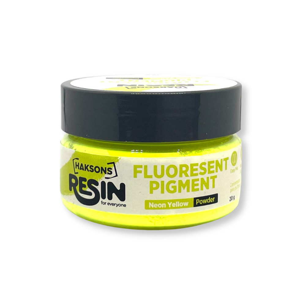 Haksons Fluorescent Pigments (Powder) - Neon Yellow (Resin / Jesmonite / Concrete)